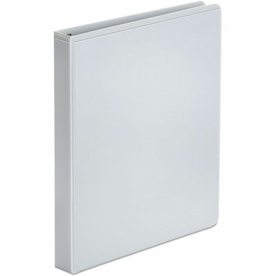 Universal Economy Round Ring View Binder, 3 Rings, 1" Capacity, 11 x 8.5, White, 12/Carton, UNV20962CT