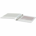 Universal Economy Round Ring View Binder, 3 Rings, 1" Capacity, 11 x 8.5, White, 12/Carton, UNV20962CT