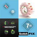3M Scotch Scotch-Mount Clear Double-Sided Mounting Tape, 1 Roll, MMM410H