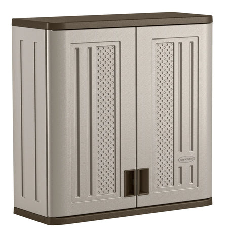 Suncast Wall Storage Cabinet (Gray) | Durable Organization for Garage & Garden Suncast