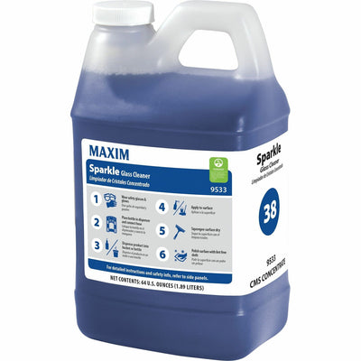 Midlab Maxim Sparkle Glass Cleaner, Blue, 4 / Carton, MLB95330065T