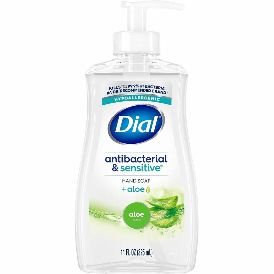 Dial Sensitive Skin Antibacterial Soap, Antibacterial & Sensitive, Green, Sulfate-free, DIA20946