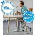 Floortex Ecotex Marvec BioPVC Chairmat, Clear, FLRNCCMFLFG0002