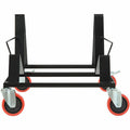 Lorell Stack Chair Steel Dolly, Powder Coated Black, LLR62538