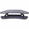 Rocelco CADR-46 Corner Sit-to-Stand Desk Riser, Black, RCLRCADRB46A