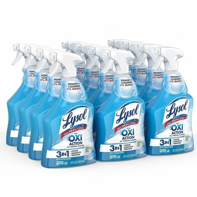 Reckitt Benckiser Lysol Hydrogen Peroxide Cleaner, Multi, 9 / Carton, RAC89289CT
