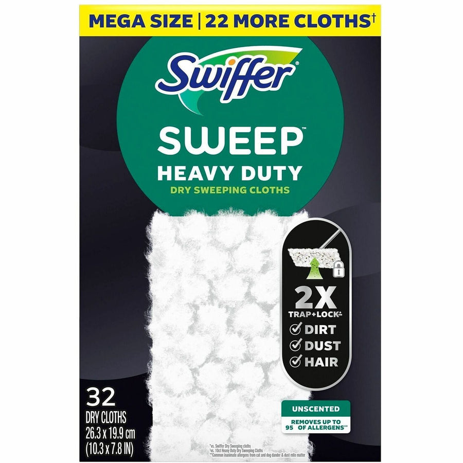 Swiffer HvyDty MS Sweep Cloths, Black, Heavy Duty, 1 / Box, PGC77198