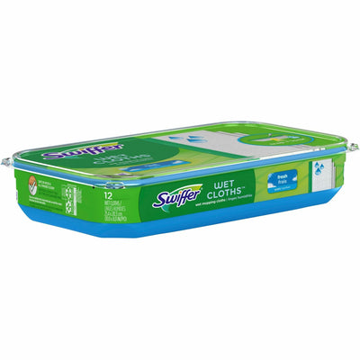 Procter & Gamble Swiffer Sweeper Wet Cloths, White, 12 / Pack, PGC08622