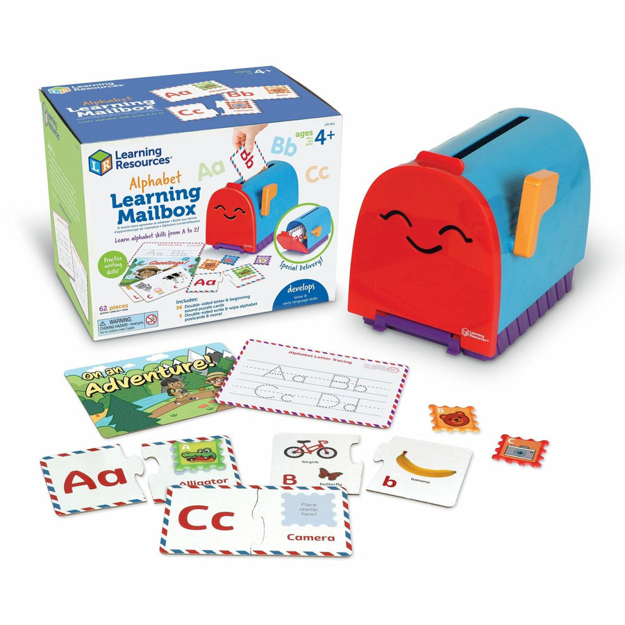 Learning Resources Alphabet Learning Mailbox, 62, Easy Grip, LRNLER5511
