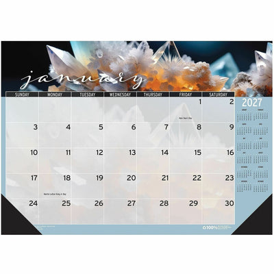 House of Doolittle Recycled Macro View Desk Pad, Multi, 18 1/2", 6EA/PK 8PK/CT — view 1