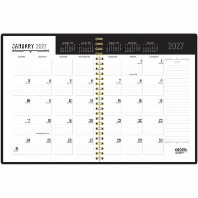 House of Doolittle Recycled Deco Days Planner, Black, 11", 15EA/CT — view 1