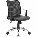 Norstar Office Boss Budget Mesh Task Chair, Black, BOP6116CCS