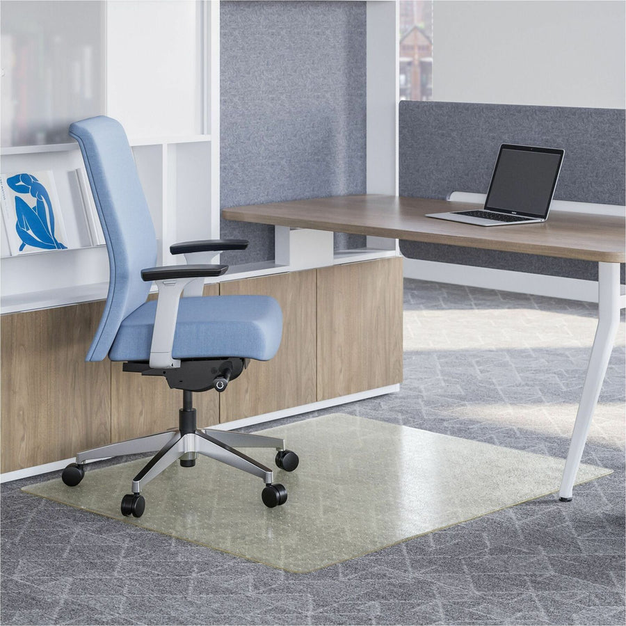 Deflecto OceanMat Chair Mat for Carpet, Clear, Plastic, Spill Resistant, DEFCM1K142OCB