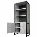 Martin Furniture Mason Concrete Laminate Unit, Gray, MRTIMMN3678DC
