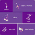 Procter & Gamble Swiffer WetJet Floor Cleaner, Purple, PGC77811