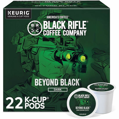 Keurig Dr Pepper . Black Rifle K-Cup, Pod Beyond Black K-Cups, 4 / Carton, GMT0499