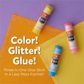 Elmer's Color 'N Glitz Glue Sticks, Purple, 12 / Pack, EPI2197116