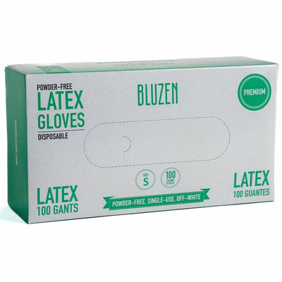 Remcoda BLUZEN Powder-Free Latex Gloves, Off White, 10 / Carton, RMLLAT101SCT