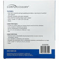Compucessory Soft Skin Gel Wrist Rest & Mouse Pad, Black, CCS23729