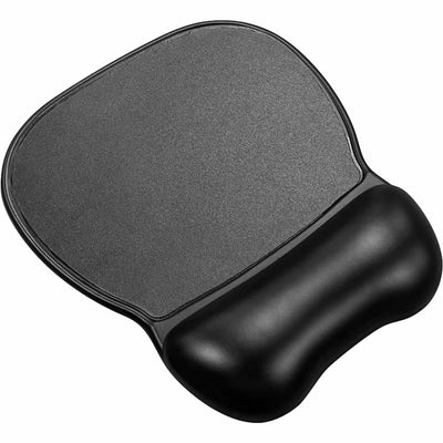 Compucessory Soft Skin Gel Wrist Rest & Mouse Pad, Black, CCS23729