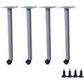 Lorell Invent Training Table Components, 4 / Set, LLR60804