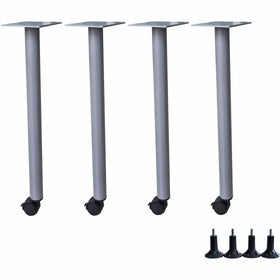 Lorell Invent Training Table Components, 4 / Set, LLR60804