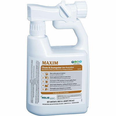 Midlab Chute and Dumpster Odor Neutralizer, White, 4 / Carton, MLB56350008