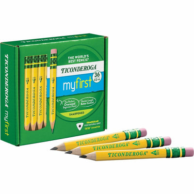 Dixon Ticonderoga Ticonderoga My First Pencil w/Eraser, HB/#2, 36 / Pack, DIXX33136