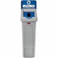 Rubbermaid Commercial Slim Jim Recycling Station 1-Stream Mixed Recycling, 23 Gal, Blue, RCP2185055