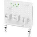 Kantek Pegboard Organizer Board with Accessories, White, KTKPBS120W