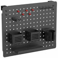 Kantek Pegboard Organizer Board with Accessories, Black, KTKPBS120B
