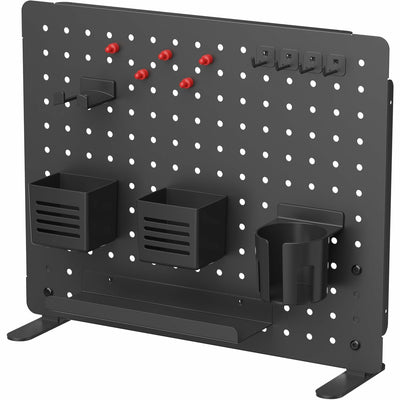 Kantek Pegboard Organizer Board with Accessories, Black, KTKPBS120B