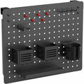 Kantek Pegboard Organizer Board with Accessories, Black, KTKPBS120B