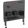 Kantek Pegboard Organizer Board with Accessories, Black, KTKPBS120B