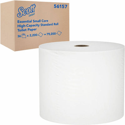 Kimberly-Clark Scott Essential Small Core Toilet Paper, White, 36 / Carton, KCC56157