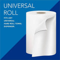 Kimberly-Clark Scott Universal 100% Recycled Fiber Hard Roll Paper Towels, White, 6 / Carton, KCC56158