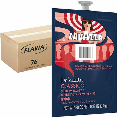 Lavazza Flavia Freshpack Classico Coffee Freshpack, 76 / Carton, LAV48105
