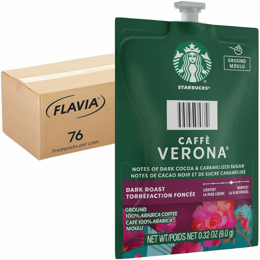 Flavia Starbucks Caffe Verona Dark Roast Coffee, 76 / Carton, LAV48104