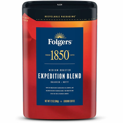 J.M. Smucker Folgers Ground 1850 Expedition Blend Coffee, FOL93312