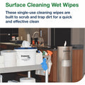 Essity Hygiene and Health AB TORK Everwipe Surface Cleaning Wet Wipe Jumbo Rolls White 4/900, 4 Bucket, TRK192830