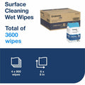 Essity Hygiene and Health AB TORK Everwipe Surface Cleaning Wet Wipe Jumbo Rolls White 4/900, 4 Bucket, TRK192830