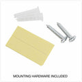Universal Wall File Pockets, Plastic, Letter Size, 13" x 4.13" x 7", Black, UNV08122