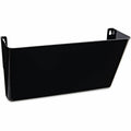 Universal Wall File Pockets, Plastic, Letter Size, 13" x 4.13" x 7", Black, UNV08122
