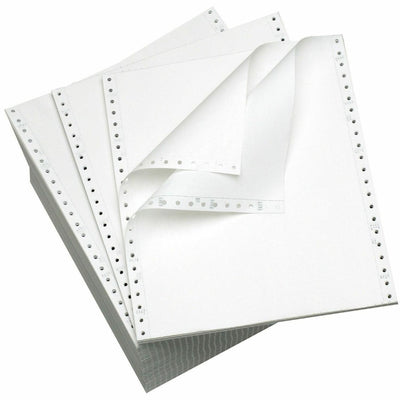 Domtar Continuous Paper, White, 9 1/2" x 11", 2700 / Case, DMR951027