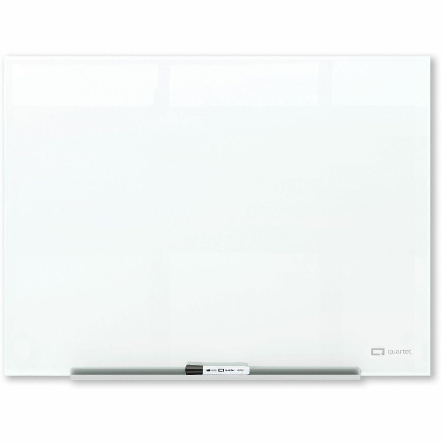 Quartet InvisaMount Magnetic Glass Board, Easy to Clean, QRTQ25F01IMW