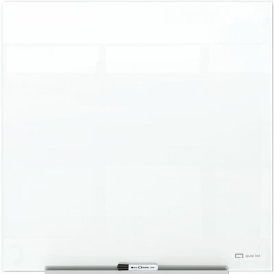 ACCO Quartet InvisaMount Magnetic Glass Board, QRTQ25F02IMW
