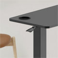 Kantek Mobile Pneumatic-Lift Side Desk/Table, Black, KTKSTS500B