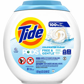 Tide Pods Laundry Detergent, White, 4 / Carton, PGC91798CT