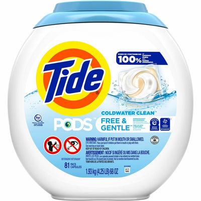 Tide Pods Laundry Detergent, White, 4 / Carton, PGC91798CT