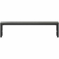 Lorell Faux Wood Outdoor Bench, Gray, LLR42670